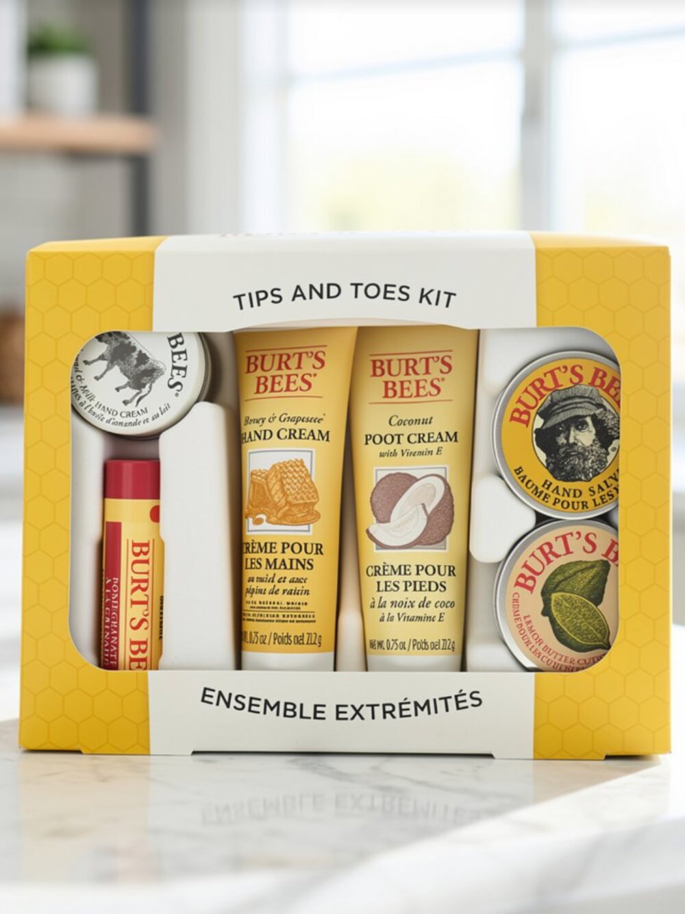 Burt's Bees Tips and Toes Kit Hand & Foot Care Gift Set